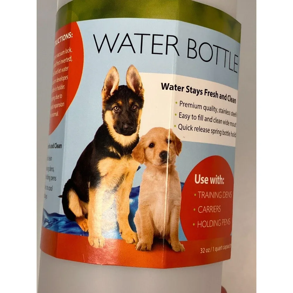 Good Dog Water Bottle Pet Dog Crate/Carriers Pens 32 Oz